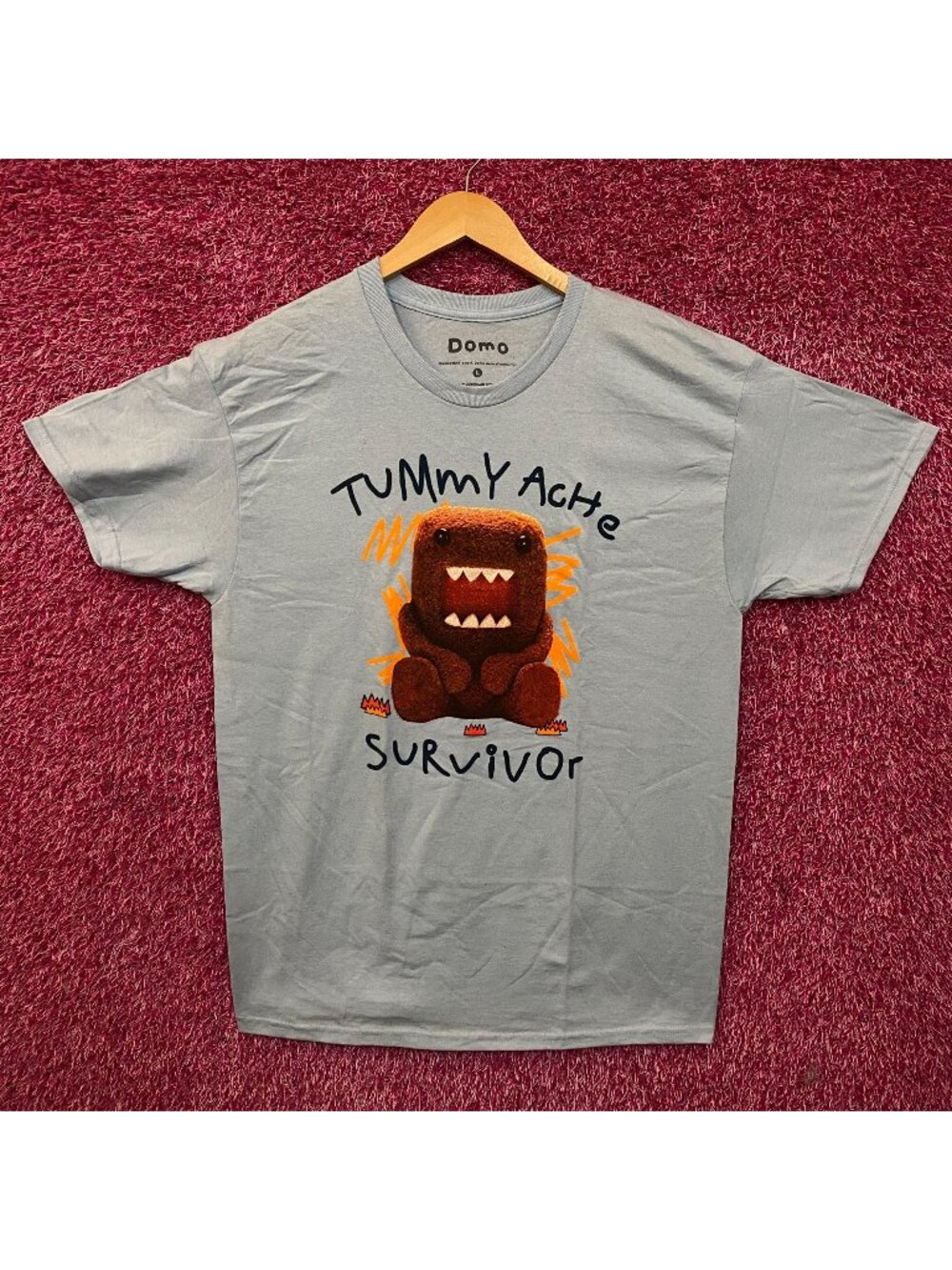 Domo Tummy Ache Survivor Graphic T-Shirt Large